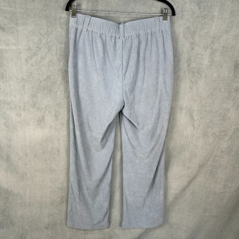 Halara Pants Womens Medium Petite Gray AuraCord Cloud Corduroy Wide Leg Comfort - Picture 6 of 11
